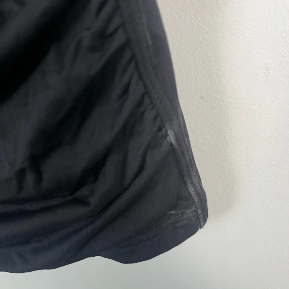 Bond-eye Australia two piece black Tankini ruched swim set size 6